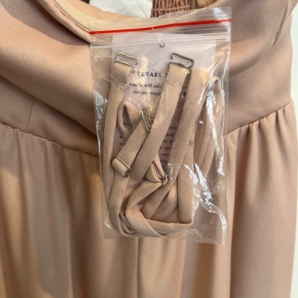 Anthropologie BHLDN Elsie Straight-Neck Satin A-Line Gown - Picture 11 of 16